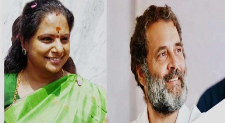 Kavitha Labels Rahul Gandhi as "Election Gandhi"Sparks Controversy.