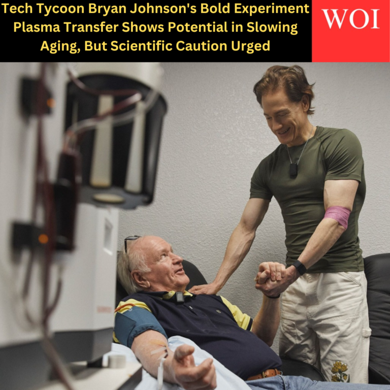 Tech Tycoon Bryan Johnson’s Bold experiment Plasma Transfer shows potential in slowing Aging, but Scientific caution urged