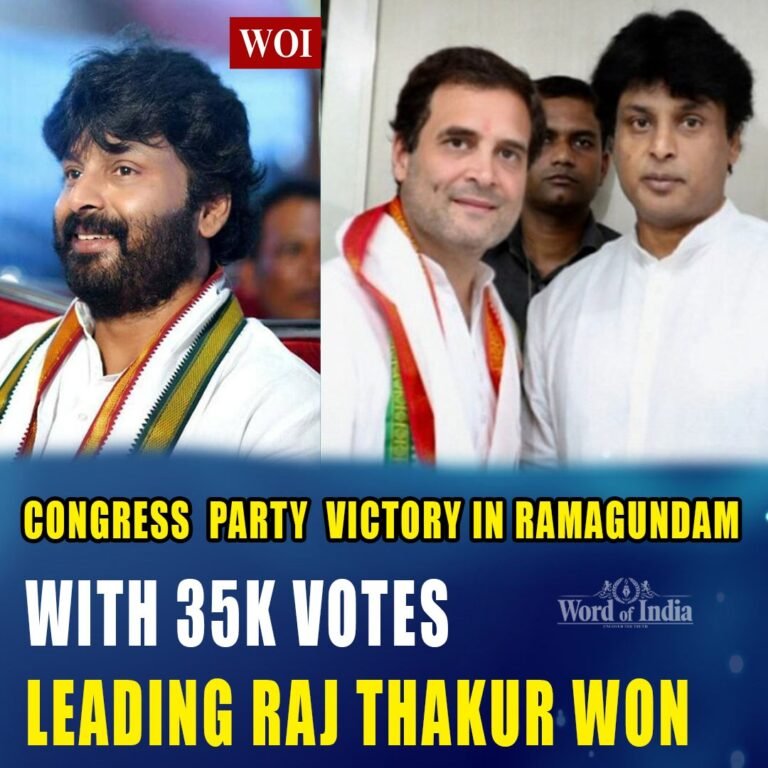Raj Thakur Triumphs in Ramagundam Elections, Marking a Shift in Political Landscape