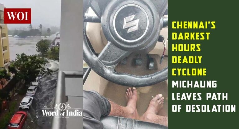 "Cyclone Michaung's Havoc: Flooded Streets, Collapsed Walls, and Shattered Lives in Chenna