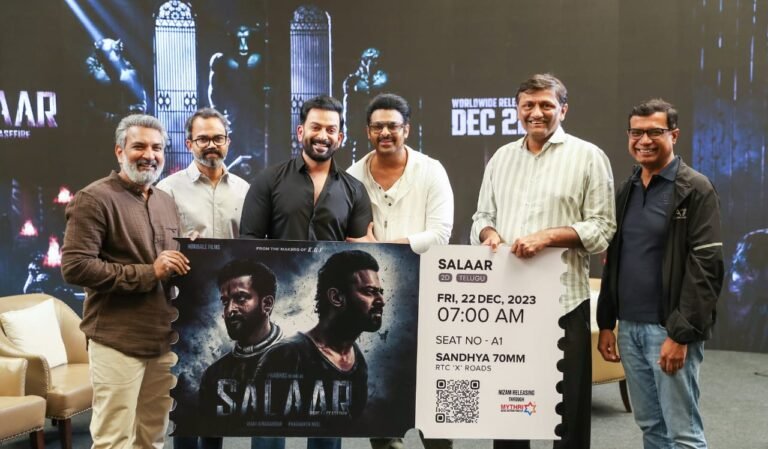 SS Rajamouli Stamp of Approval: First Salaar Ticket Purchase Heightens Excitement