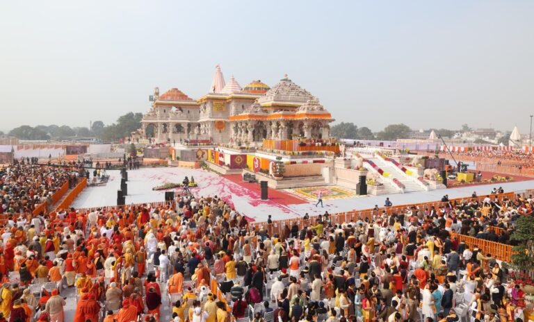 Nationwide Celebrations Echo "Jai Shri Ram" as Ayodhya's Ram mandir Pran pratishtha sparks festive fervor
