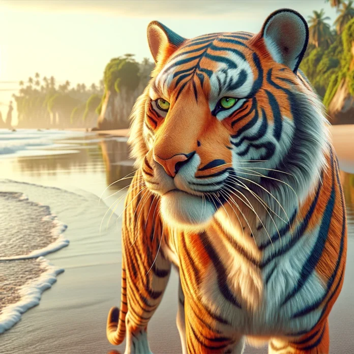 Wildlife Conservation Photography Captures Tiger's Stand Against Plastic