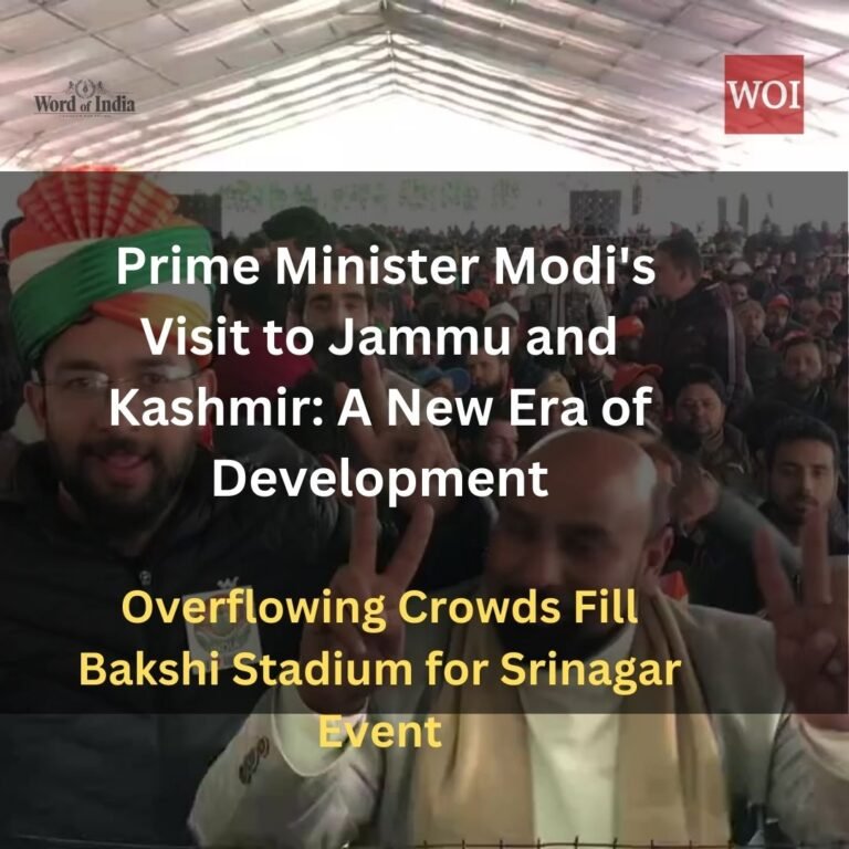 Prime Minister Modi’s Kashmir Visit: Development Projects Worth Rs 20,000 Crore Launched