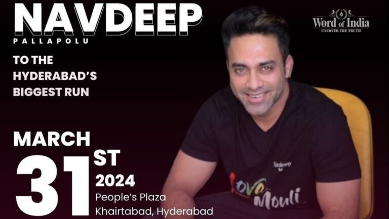 Hero Navadeep Participated in Vision 2030 street Cause run in necklaceroad hyderabad