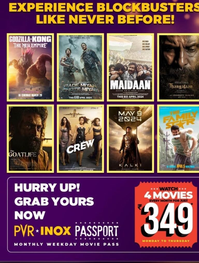 PVR INOX Passport: Watch Movies for Just ₹349!