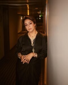 "Jyothika Dazzles in Black at 'Shaitaan' Premiere"