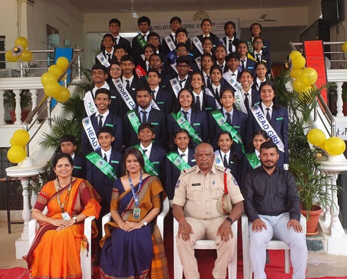 Pallavi International School Gandipet Celebrates New Student Leaders at Investiture Ceremony