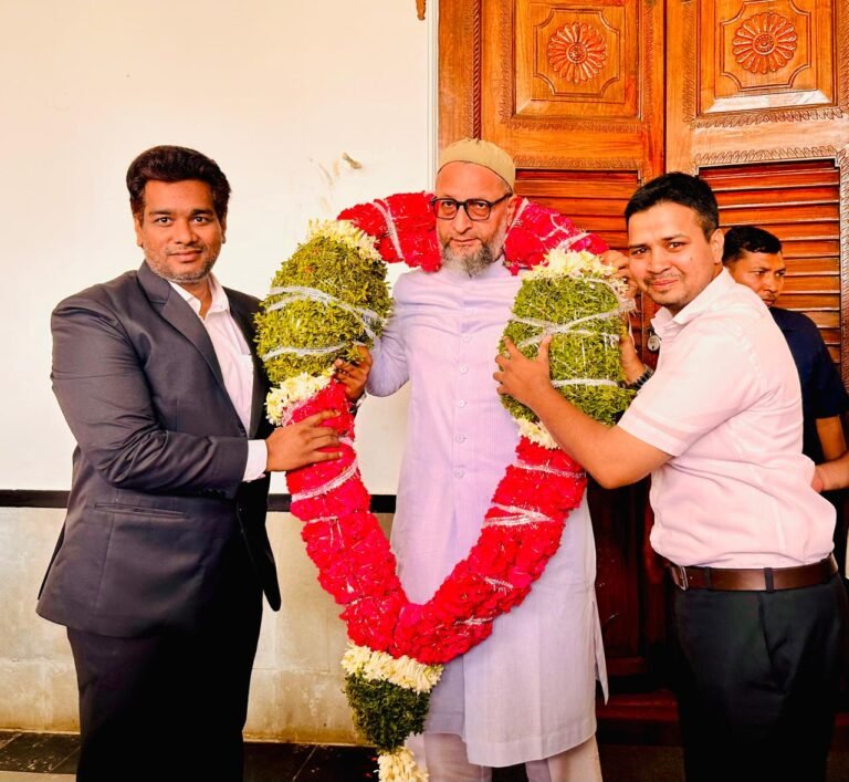 Owaisi Wins Fifth Term in Hyderabad Yousuf Masquati Congratulates