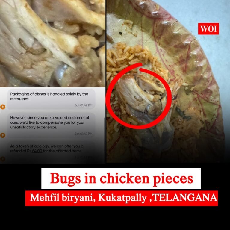 Bugs Found in Mehfil Biryani