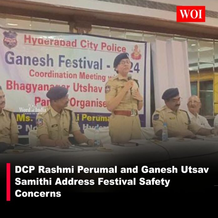 North Zone Police, led by DCP Rashmi Perumal, met with Ganesh Utsav Samithi and Ganesh Mandal organizers to prepare for Ganesh Chaturthi.