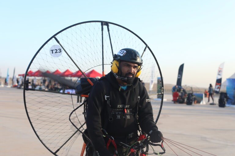 Sukumar Das: Soaring Over Giza Pyramids with Indian Flag