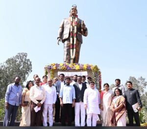 CM Revanth Reddy's Sensational Comments on PM Modi, Unveils Ambedkar Statue at University Event