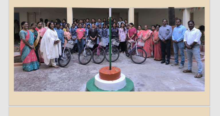 Rotary Club Donates Bicycles to Empower Girls at Sarojini Naidu Vanita Maha Vidyalaya