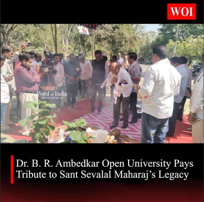 Dr. B. R. Ambedkar Open University Pays Tribute to Sant Sevalal Maharaj’s Legacy