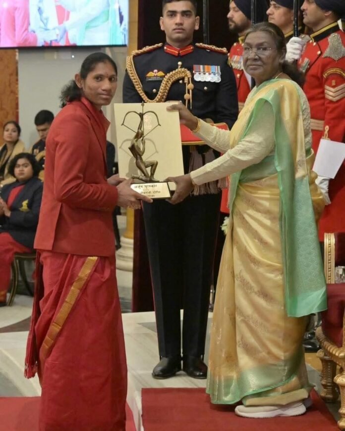 Jeevanji Deepti Wins Arjuna Award and one Crore Prize for Athletic Excellence