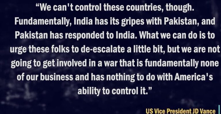 JD Vance on India-Pakistan Conflict: ‘None of the U.S.’ Business’