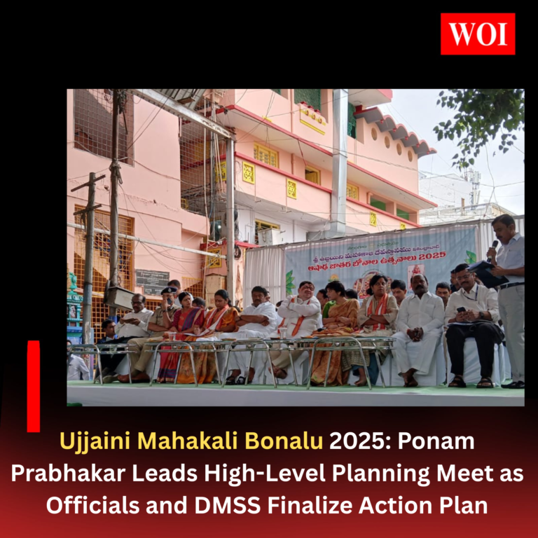 Ujjaini Mahakali Bonalu 2025: Ponam Prabhakar Leads High-Level Planning Meet as Officials and DMSS Finalize Action Plan