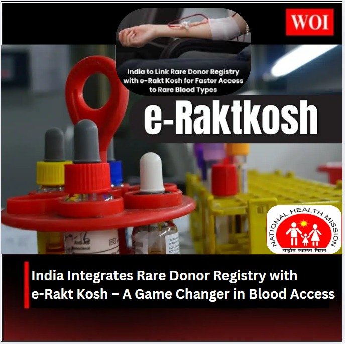 India Integrates Rare Donor Registry with e-Rakt Kosh – A Game Changer in Blood Access