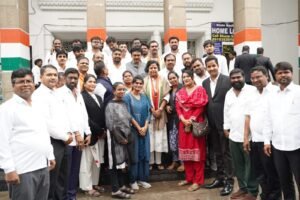 TPCC Legal Cell Gears Up for National Seminar at Gandhi Bhavan Meet* Hyderabad | 25 July 2025 The Telangana Pradesh Congress Committee (TPCC) Legal Cell held a high-level meeting on Friday at Gandhi Bhavan, Hyderabad, under the leadership of Legal Cell Chairman Sri Ponnam Ashok Goud. The meeting was convened to mobilize preparations for the upcoming National Seminar on “Constitutional Challenges – Perspectives and Pathways”, scheduled to be held in New Delhi on August 2, 2025. Smt. Kota Neelima, Vice President of TPCC and Incharge of the TPCC Legal Cell, attended the meeting as the Chief Guest. In her address, she emphasized the vital role of legal professionals in protecting the democratic spirit and constitutional integrity of India. “Our Constitution is the guardian of justice, equality, and rights. Every member of the legal community has a duty to safeguard its principles,” she stated. The meeting focused on strategic discussions related to Telangana’s participation in the upcoming national-level seminar organized by the AICC Legal Cell. Delegates discussed contemporary constitutional challenges, legal reforms, and grassroots legal outreach. A strong contingent of advocates and legal experts participated in the session, contributing valuable insights and strategic suggestions for the seminar. Other notable attendees included Momin Roshan Zameer, E. Deva, Uma Shanker, Venkateshwara Reddy, Tirupathi Verma, Kuruma Narendar, Sayed Moinuddin, Abhilasha Ashrith, Rajkumar, Sudheer Kumar, Shilpa, Saritha, Aruna Kumari, Irfan, Bharat Reddy, and Shashank Pasupuleti, along with many dedicated members of the TPCC Legal Cell. Concluding the meeting, Chairman Ponnam Ashok Goud urged the participants to make Telangana’s presence felt at the national seminar and to continue their mission of delivering justice and awareness at the grassroots level. The Legal Cell reaffirmed its commitment to constitutional values and pledged active participation in the forthcoming seminar, which is expected to witness the convergence of legal minds from across India.