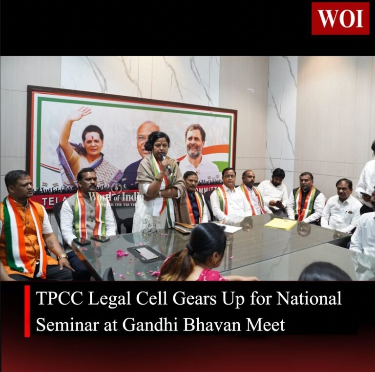 TPCC Legal Cell Gears Up for National Seminar at Gandhi Bhavan Meet