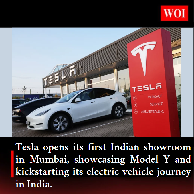 Tesla Launches First Showroom in India at Mumbai’s Jio World Drive