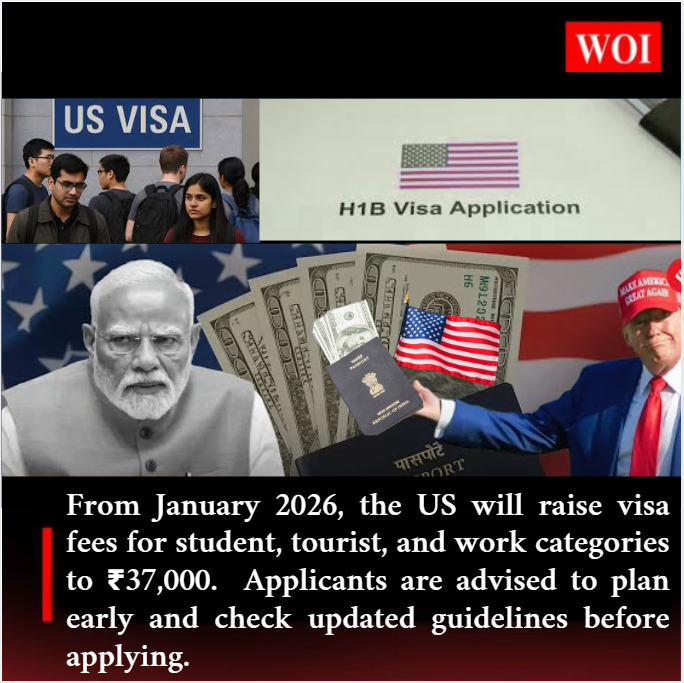 US Visa Fee Hike: ₹37,000 From January 2026