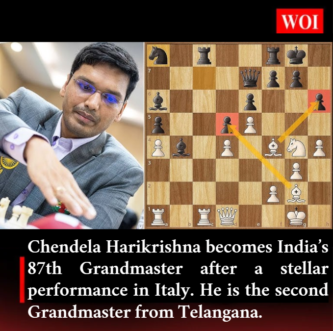 Telangana’s Chendela Harikrishna Becomes India’s 87th Chess Grandmaster