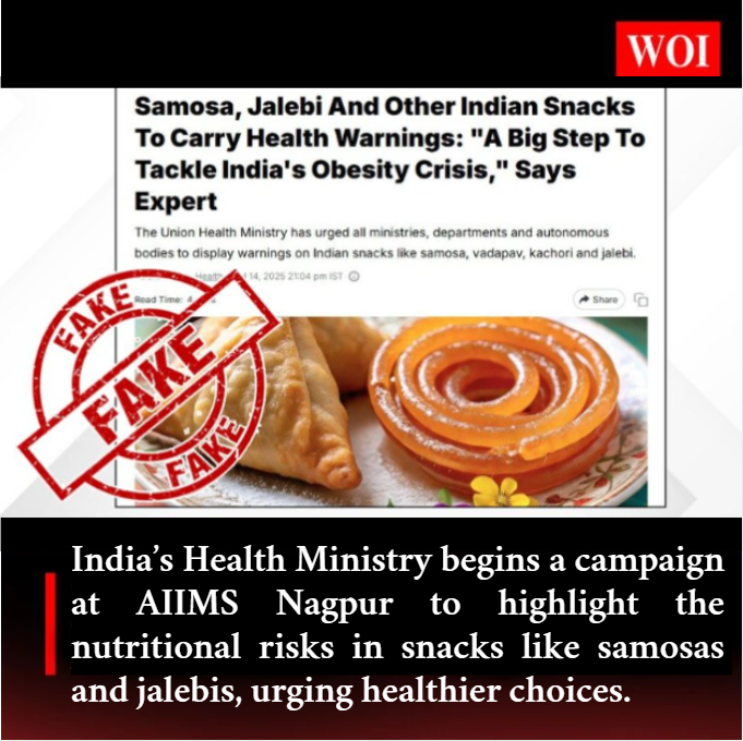 India Launches Health Campaign to Expose Hidden Dangers in Popular Snacks
