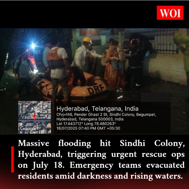 Night of the Deluge: Swift Rescue Ops in Hyderabad’s Flooded Sindhi Colony