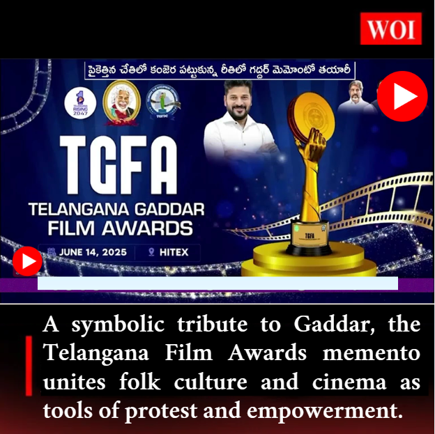 Telangana Gaddar Film Awards Memento: Fusion of Folk Art, Protest, and Cinema