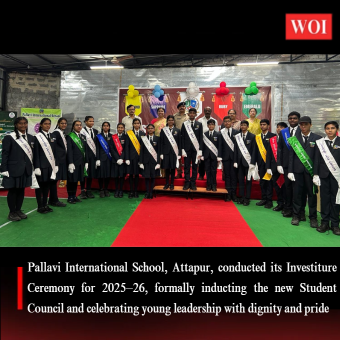 Pallavi International School, Attapur Installs New Student Council with Grand Investiture Ceremony