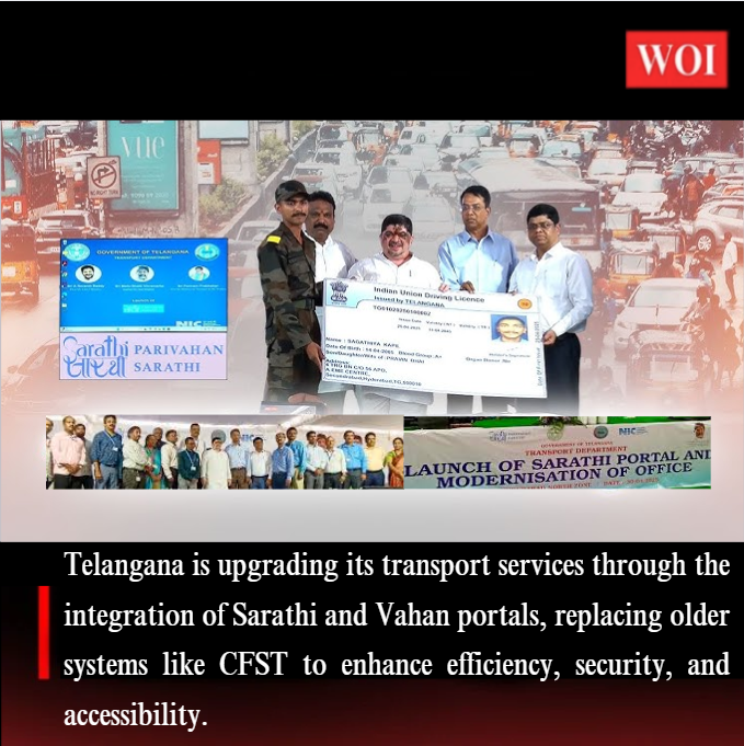 Telangana Set to Modernize Transport Services with Sarathi and Vahan Portals Integration