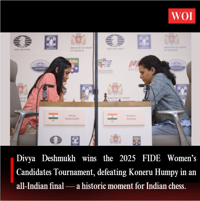 Divya vs Humpy: Indian Chess Makes History -2025 FIDE