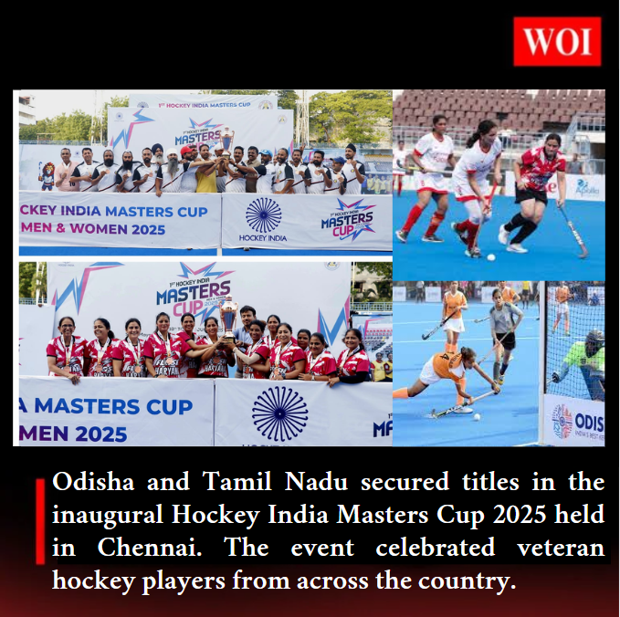 Odisha and Tamil Nadu Win Big at Inaugural Hockey India Masters Cup 2025