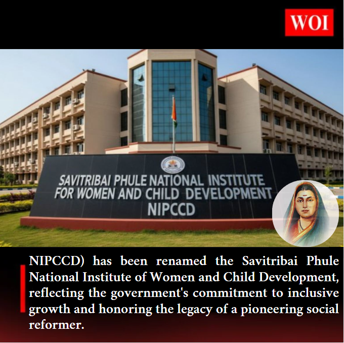 NIPCCD Renamed as Savitribai Phule National Institute of Women and Child Development