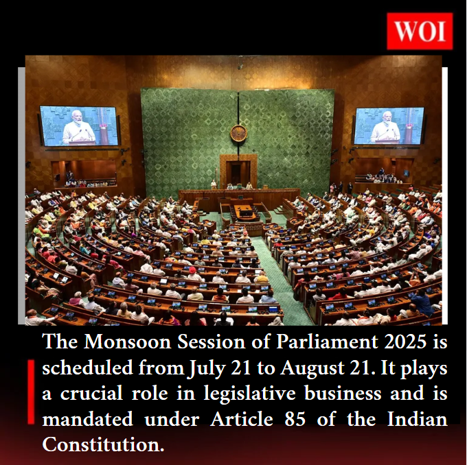 Parliament Monsoon Session 2025: Dates, Structure, and Constitutional Mandates