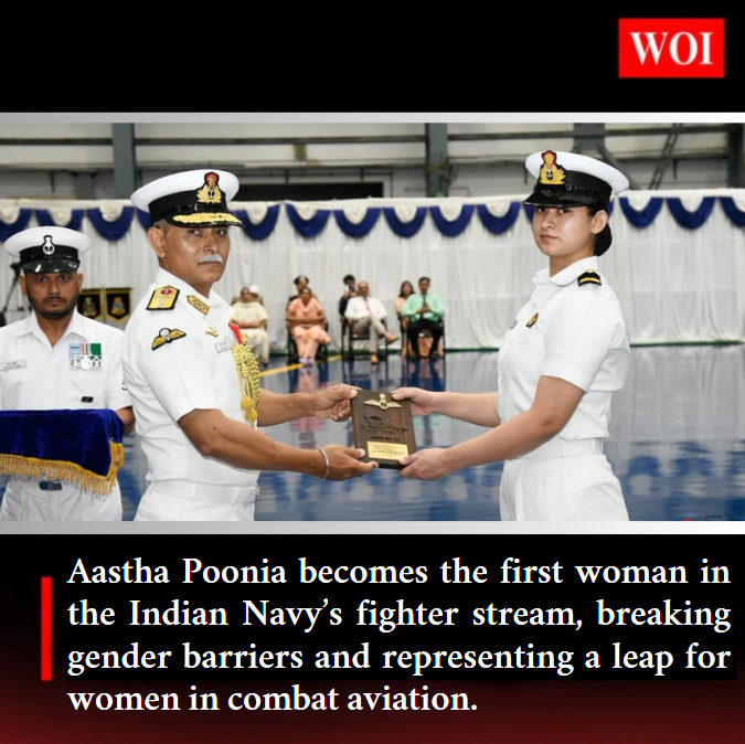 India’s First Woman in Naval Fighter Stream: Aastha Poonia Creates History