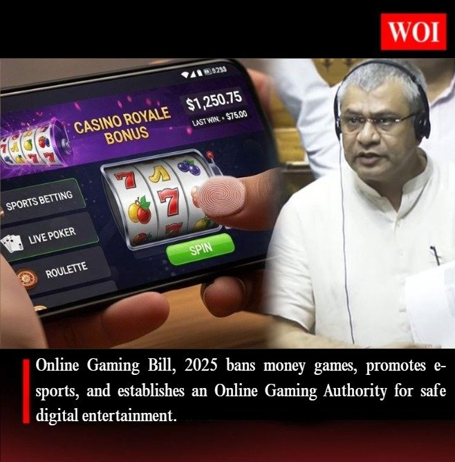 Lok Sabha Passes Online Gaming Bill 2025: Ban on Money Games, Boost for E-Sports