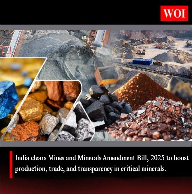 India Passes Mines and Minerals Amendment Bill, 2025 to Boost Critical Mineral Trade