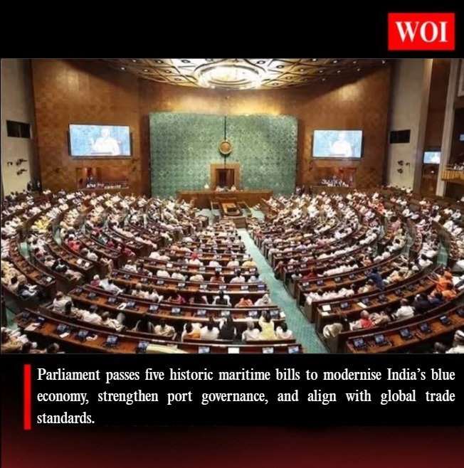 India’s Maritime Reforms: Five Landmark Bills Passed in 2025