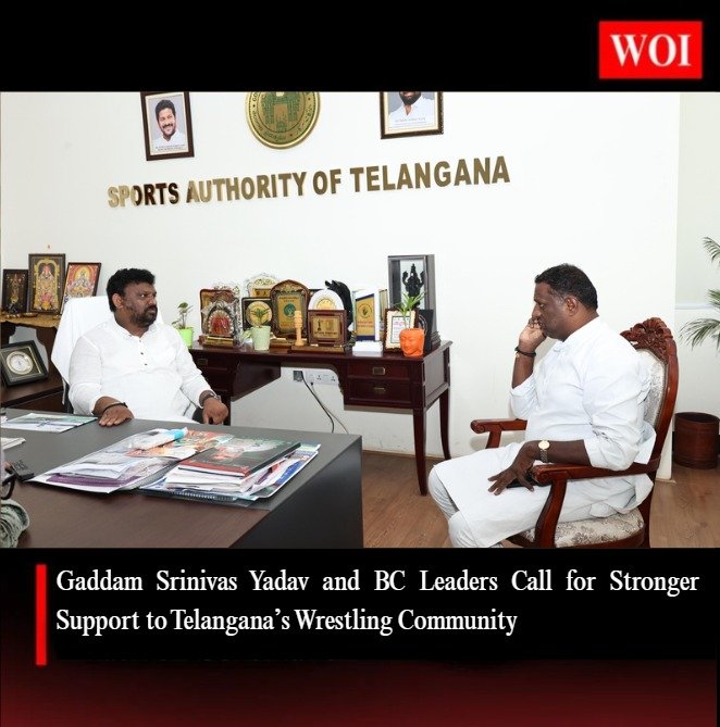 Gaddam Srinivas Yadav and BC Leaders Call for Stronger Support to Telangana’s Wrestling Community