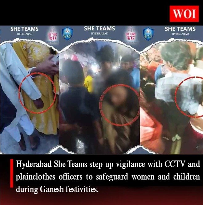 She Teams Ensure Safety of Women & Children During Ganesh Festivities in Hyderabad