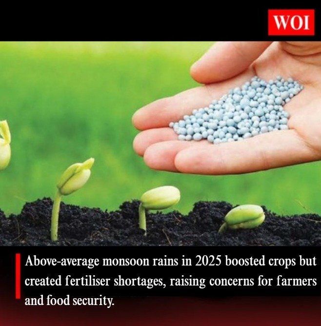 India’s 2025 Monsoon Boosts Crops but Sparks Fertiliser Shortages