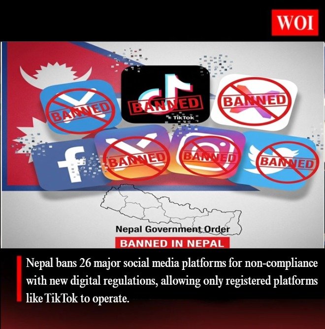 Nepal Bans 26 Social Media Platforms Including Facebook, WhatsApp, and YouTube