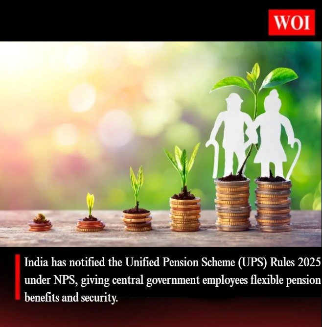 Government Notifies Unified Pension Scheme (UPS) Rules 2025 for Central Employees