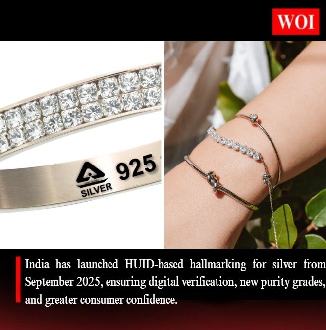 India Introduces HUID-Based Silver Hallmarking from September 2025