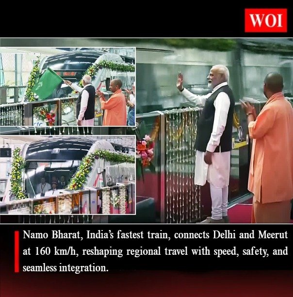 Namo Bharat: India’s Fastest Train at 160 km/h Transforms Delhi–Meerut Travel