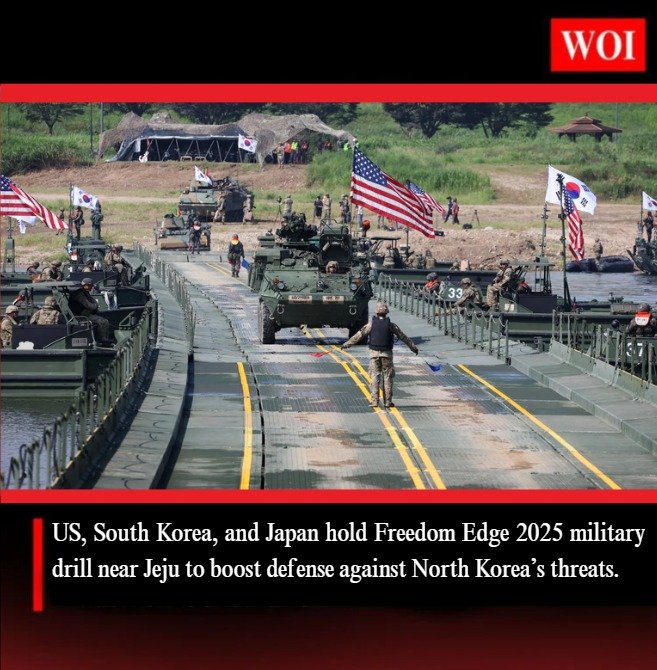 Freedom Edge 2025: US, South Korea, Japan Begin Joint Military Exercise Near Jeju