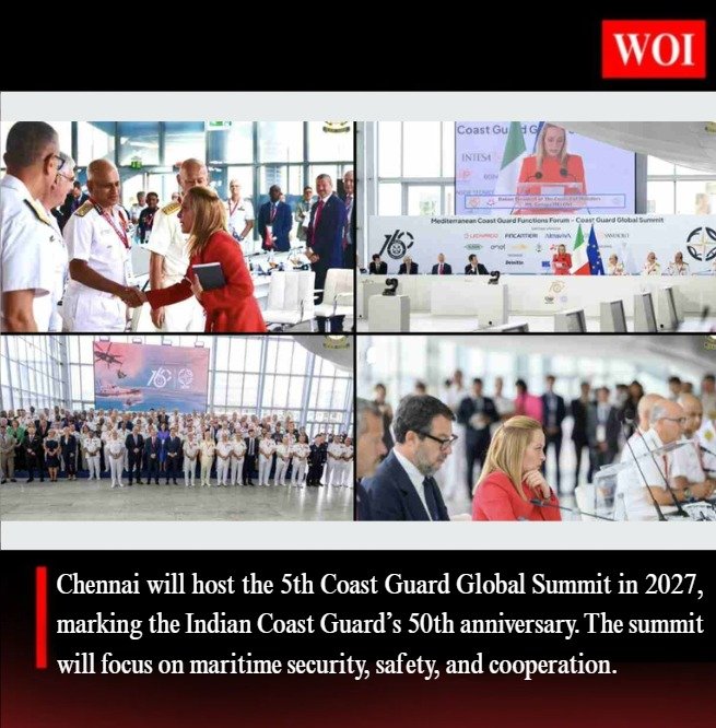 Chennai to Host 5th Coast Guard Global Summit in 2027